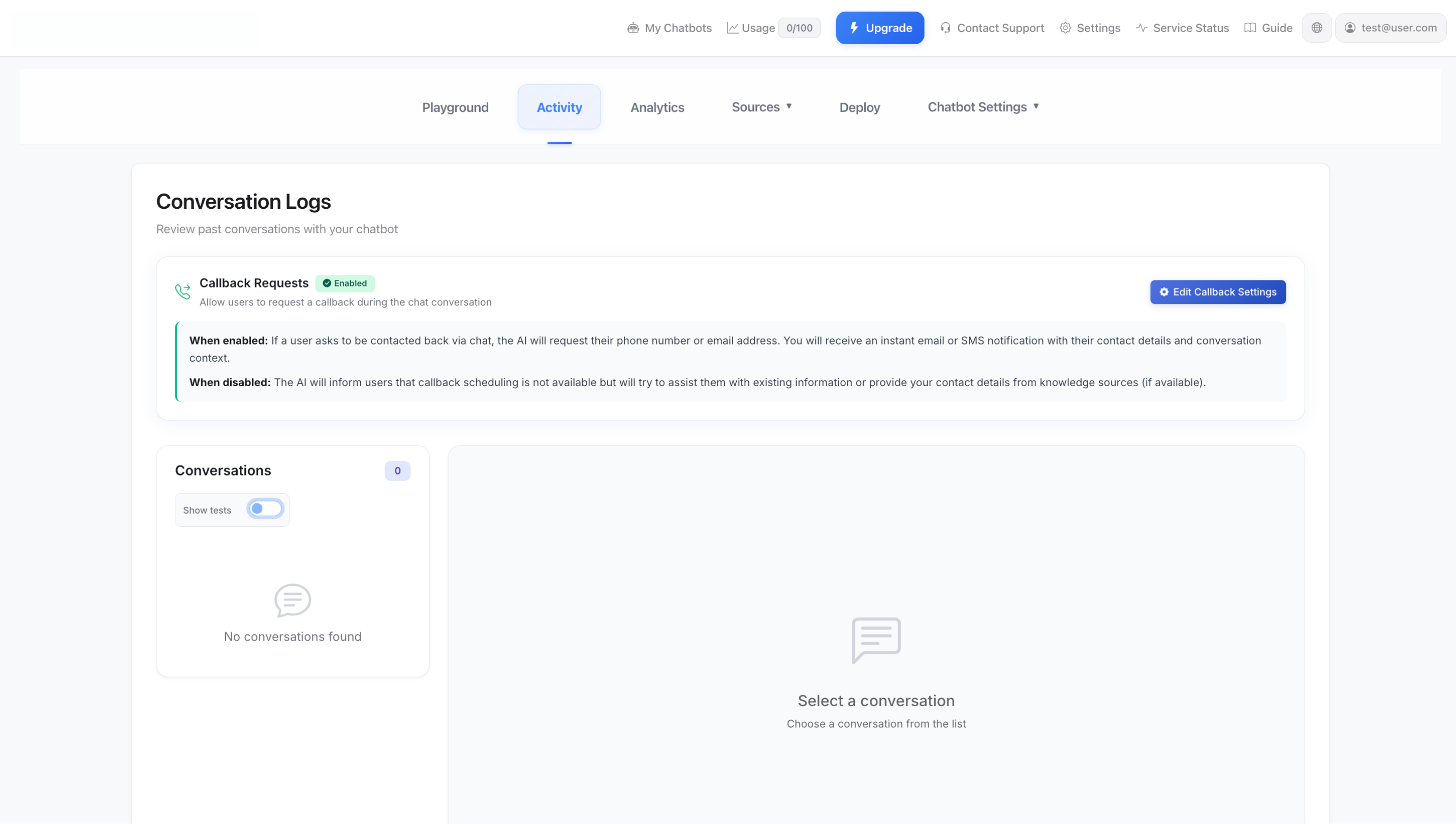 Activiteits- en gesprekslogboeken