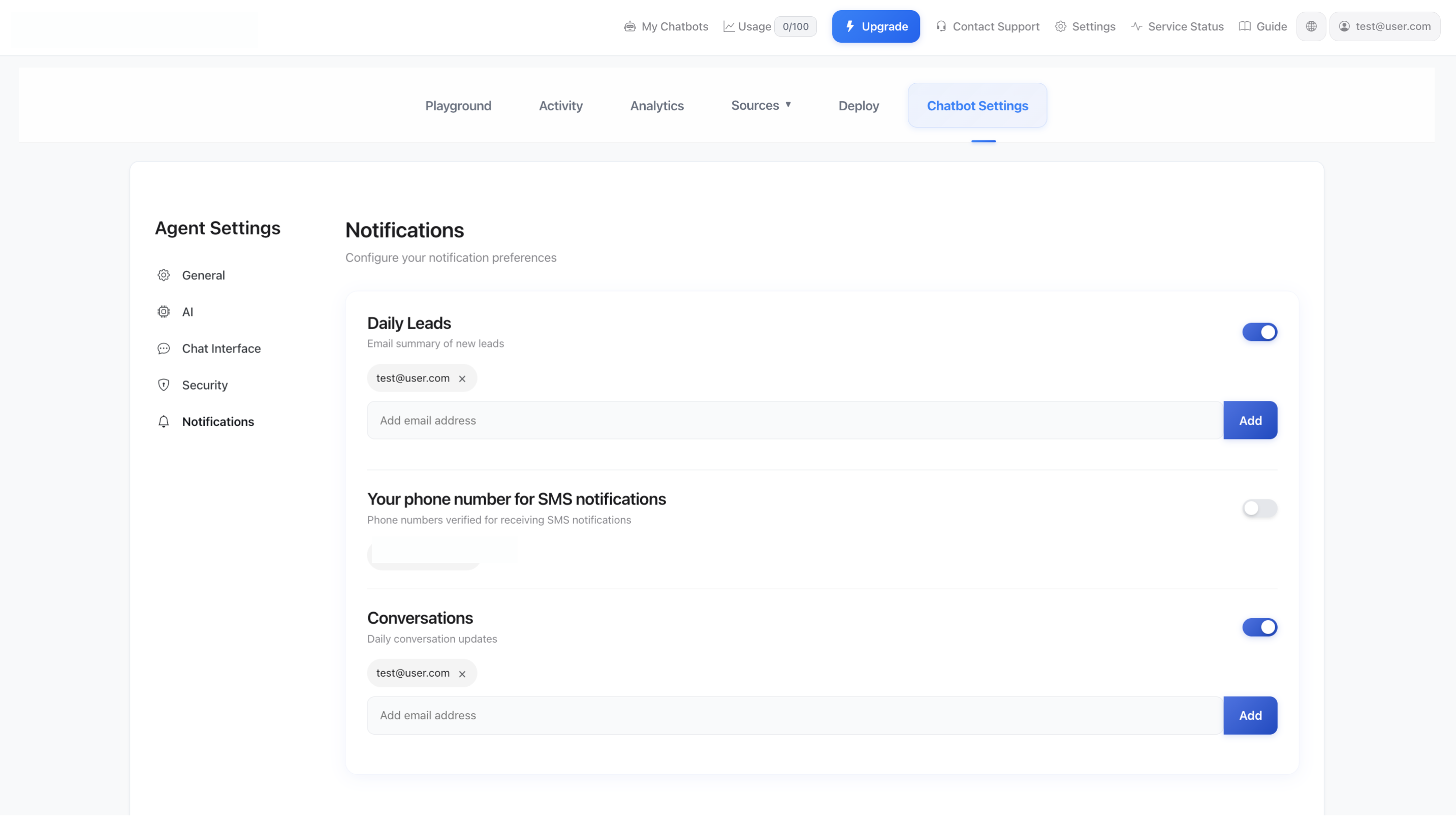 Instellingen voor meldingen